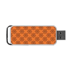Halloween Black Orange Spider Web   Portable Usb Flash (two Sides) by ConteMonfrey