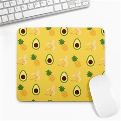 Pineapple Banana Fruit Pattern Large Mousepads