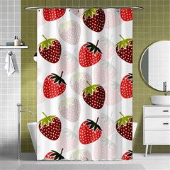 Strawberry Pattern Background Shower Curtain 48  X 72  (small) 