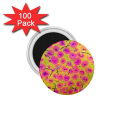Cherries Fruit Food Neon Texture Fluorescent 1 75  Magnets (100 Pack) 