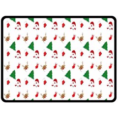 Christmas-santaclaus Fleece Blanket (large) 