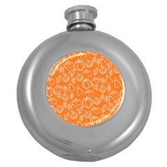 Illustration Abstract Pattern Seamless Round Hip Flask (5 Oz)