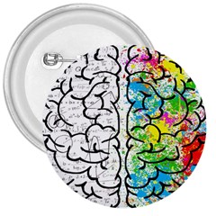 Brain Mind Psychology Idea Drawing 3  Buttons
