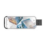Cubes 3d Mockup Dots Game Cutout Portable USB Flash (Two Sides) Back