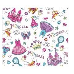 Princess Element Background Material Double Sided Flano Blanket (small)  by danenraven
