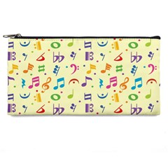 Seamless Pattern Musical Note Doodle Symbol Pencil Case by Wegoenart