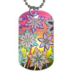Flower Nature Garden Bloom Flora Dog Tag (two Sides) by Ravend