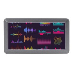Colorful-sound-wave-set Memory Card Reader (mini) by Wegoenart