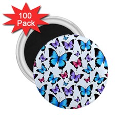 Decorative-festive-trendy-colorful-butterflies-seamless-pattern-vector-illustration 2 25  Magnets (100 Pack) 