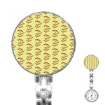 Yellow Fresh Spring Hope Stainless Steel Nurses Watch Front