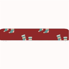 Christmas Stocking Sock Clothing Small Bar Mat by Wegoenart
