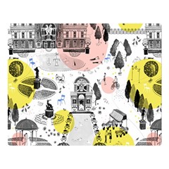 The Park  Pattern Design Double Sided Flano Blanket (large) 