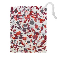 Abstract Random Painted Texture Drawstring Pouch (5xl) by dflcprintsclothing