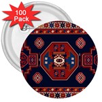 Armenian Carpet 3  Buttons (100 pack)  Front
