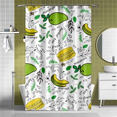 Hamburger With Fruits Seamless Pattern Shower Curtain 48  X 72  (small)  by Jancukart