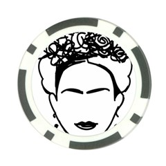Frida Kahlo  Poker Chip Card Guard (10 Pack) by Sobalvarro