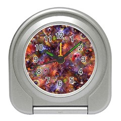 Fantasy Surreal Animals Psychedelic Pattern Travel Alarm Clock by danenraven