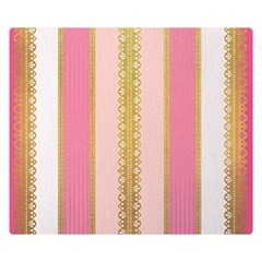 Lace Gold Euclidean Double Sided Flano Blanket (small) by artworkshop