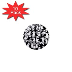 Graffiti Spray Can Characters Seamless Pattern 1  Mini Magnet (10 Pack)  by Pakemis