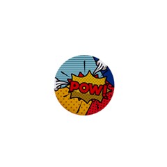Pow Word Pop Art Style Expression Vector 1  Mini Magnets by Pakemis