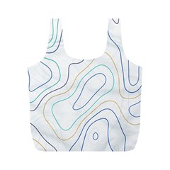 Abstract Colorful Topographic Map Design Vector Full Print Recycle Bag (m) by Pakemis