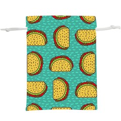 Taco-drawing-background-mexican-fast-food-pattern Lightweight Drawstring Pouch (xl) by Pakemis