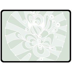 Blue Zendoodle Double Sided Fleece Blanket (large) by Mazipoodles
