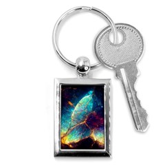 Abstract Galactic Key Chain (rectangle)