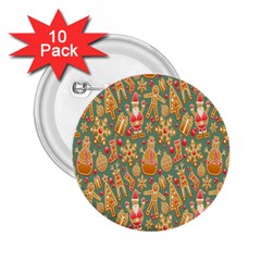 Pattern Seamless 2 25  Buttons (10 Pack) 