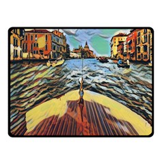 Gondola View   Fleece Blanket (small) by ConteMonfrey