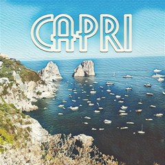 Capri, Italy Vintage Island  Play Mat (rectangle) by ConteMonfrey