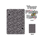 Black Cheetah Skin Playing Cards 54 Designs (Mini) Front - Spade3