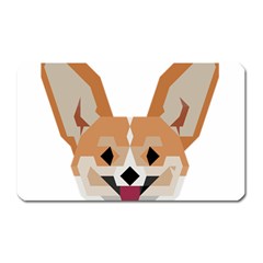 Cardigan Corgi Face Magnet (rectangular) by wagnerps
