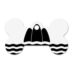 Gozo Malta Flag Dog Tag Bone (two Sides)
