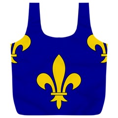 Ile De France Flag Full Print Recycle Bag (xxxl) by tony4urban