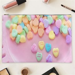 Valentine Day Heart Capsule Cosmetic Bag (xxl) by artworkshop
