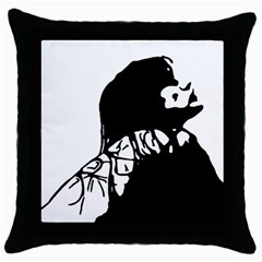 Mrn Throw Pillow Case (black) by MRNStudios