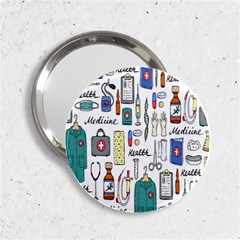 Medical Biology Detail Medicine Psychedelic Science Abstract Abstraction Chemistry Genetics Art Patt 2 25  Handbag Mirrors by Jancukart