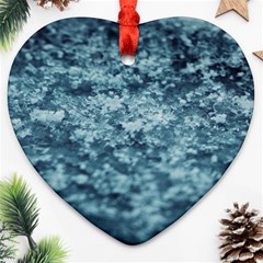 Water Splash Texture  Heart Ornament (two Sides) by artworkshop