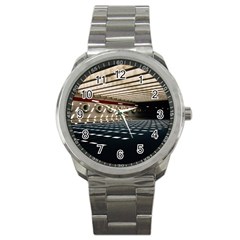Dark Tunnels Within A Tunnel Sport Metal Watch
