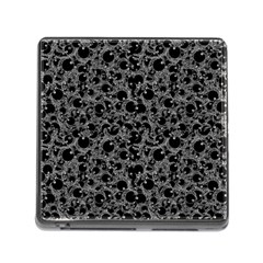 Black And Alien Drawing Motif Pattern Memory Card Reader (square 5 Slot) by dflcprintsclothing