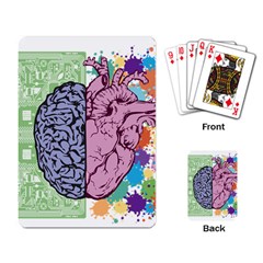 Brain Heart Balance Emotion Art Playing Cards Single Design (rectangle) by Jancukart