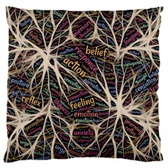 Mental Human Experience Mindset Art Large Cushion Case (one Side) by Jancukart