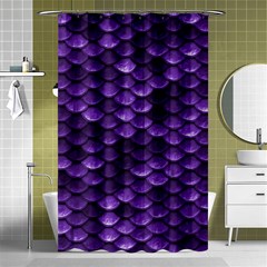 Purple Scales! Shower Curtain 48  X 72  (small) 