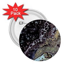 Black Marble Abstract Pattern Texture 2 25  Buttons (10 Pack)  by Jancukart