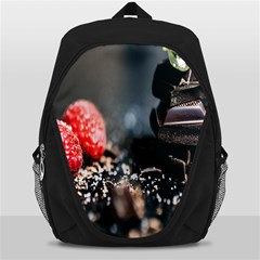 Chocolate Dark Backpack Bag by artworkshop