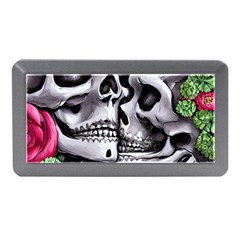 Black Skulls Red Roses Memory Card Reader (mini) by GardenOfOphir