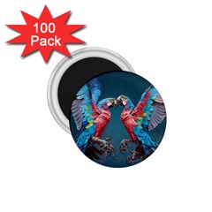 Birds Parrots Love Ornithology Species Fauna 1 75  Magnets (100 Pack)  by danenraven