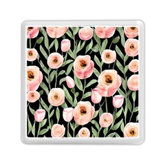 Captivating Watercolor Flowers Memory Card Reader (square) by GardenOfOphir