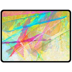 Abstract-14 Fleece Blanket (large)